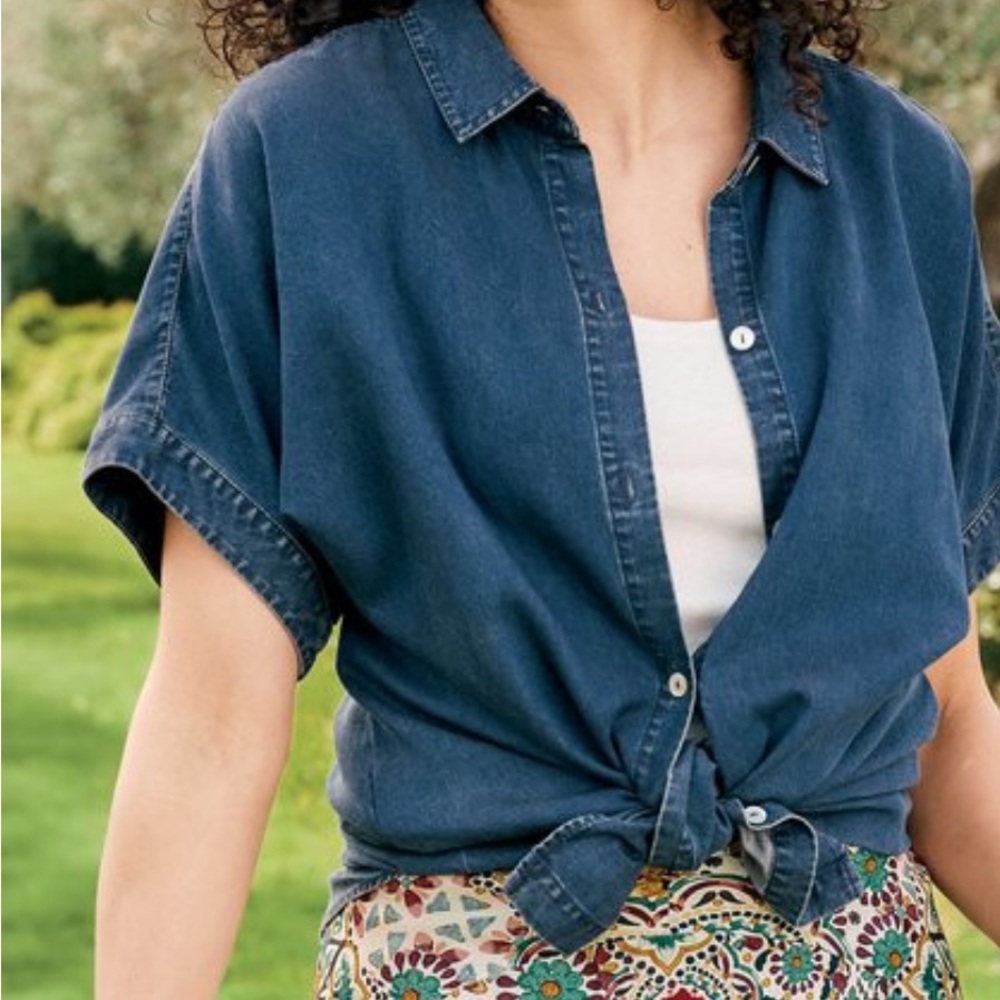 Soft Surroundings Je Veux Tencel Shirt, 2x